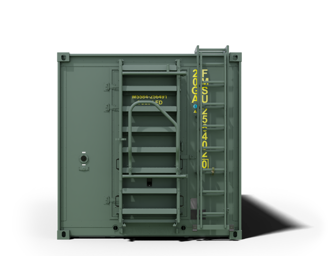 Base Container, Rear View, Westbay Defence & Government